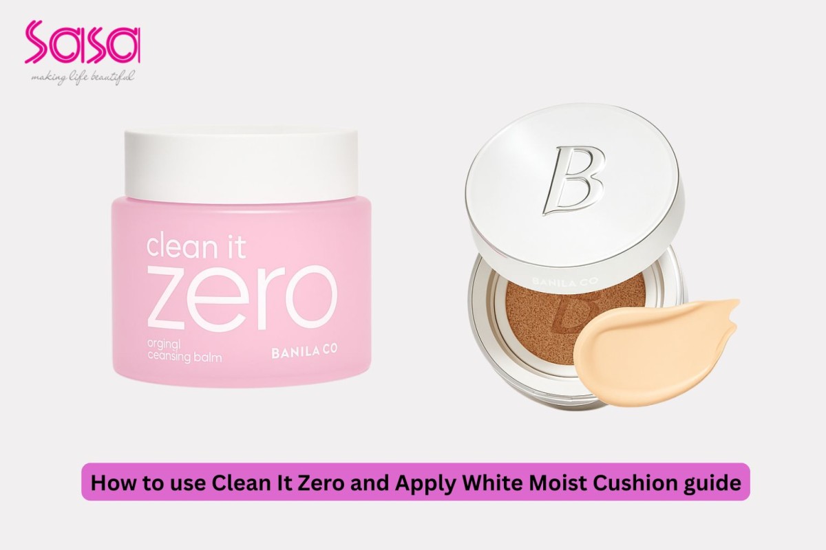 How to use Clean It Zero and apply White Moist Cushion guide