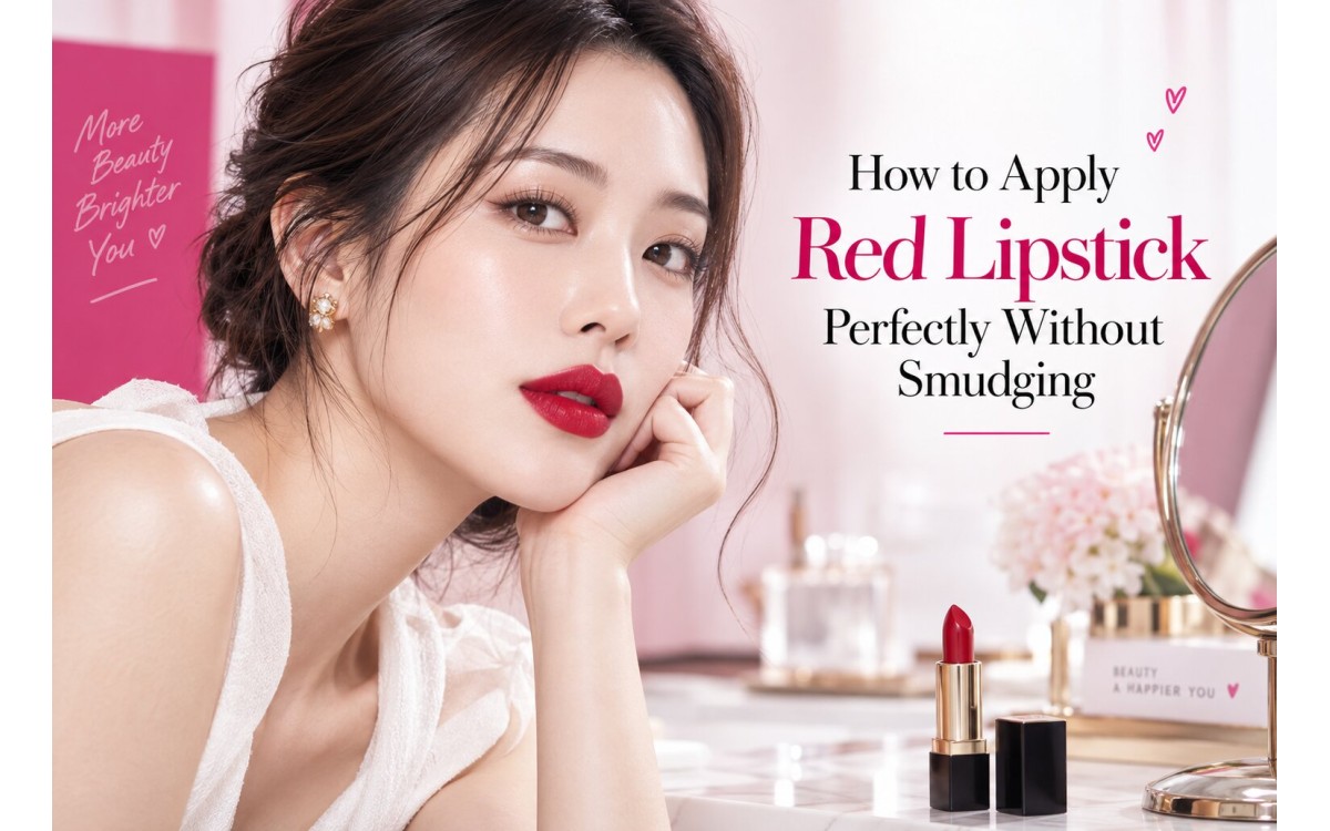 Apply Red Lipstick Perfectly: Stop Smudge and Bleeding