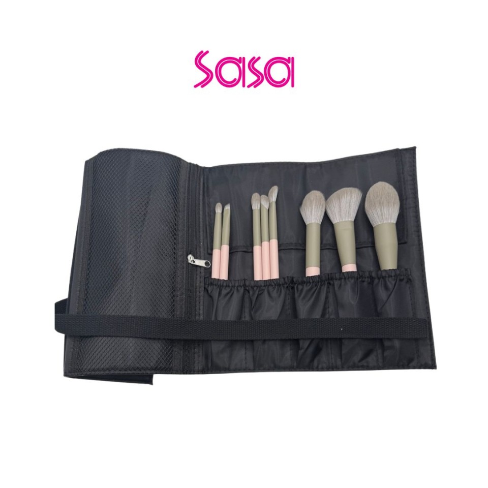 MAKEUP BRUSH SET WITH BAG 8'S