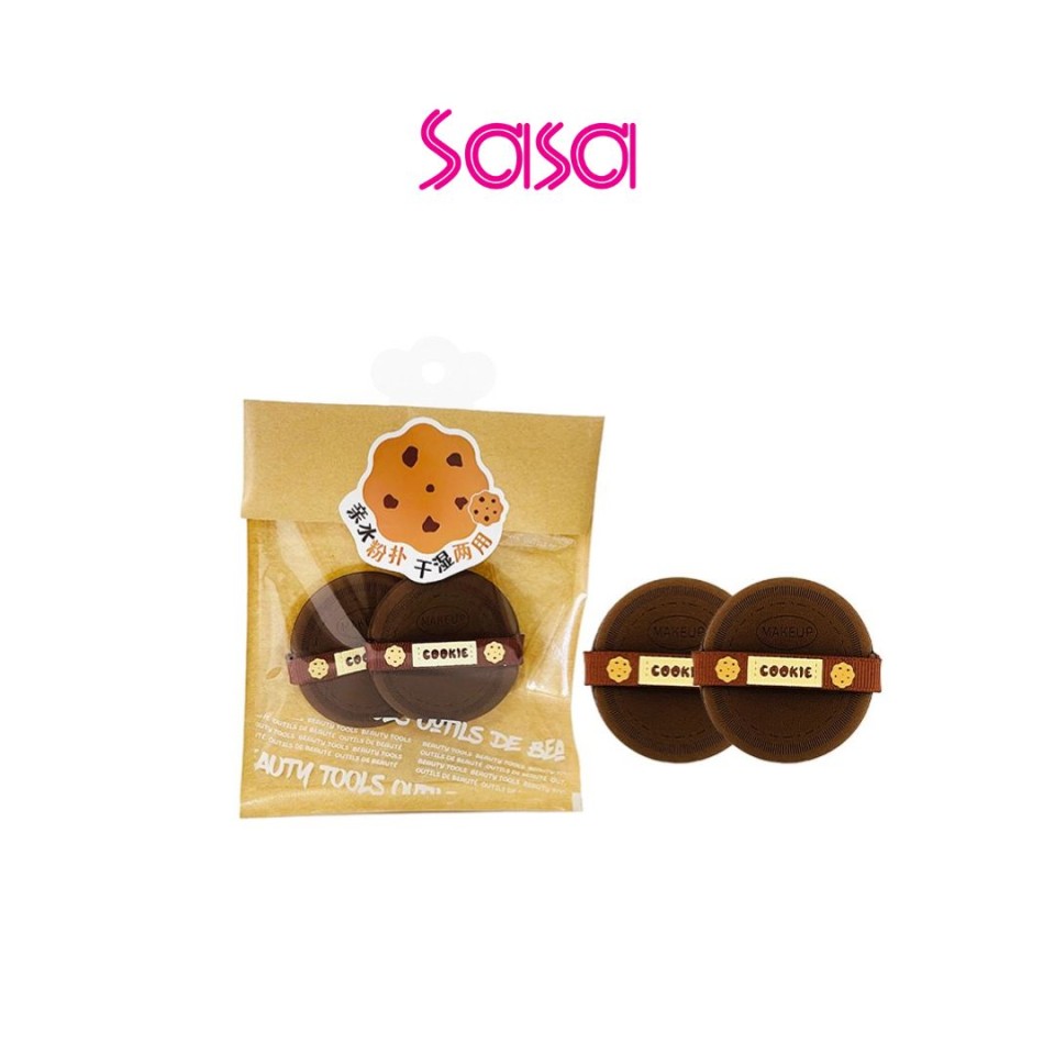 BAKERYBEAR CHOCOLATE COOKIE CUSHION PUFF 2'S BAKERYBEAR CHOCOLATE COOKIE CUSHION PUFF 2'S