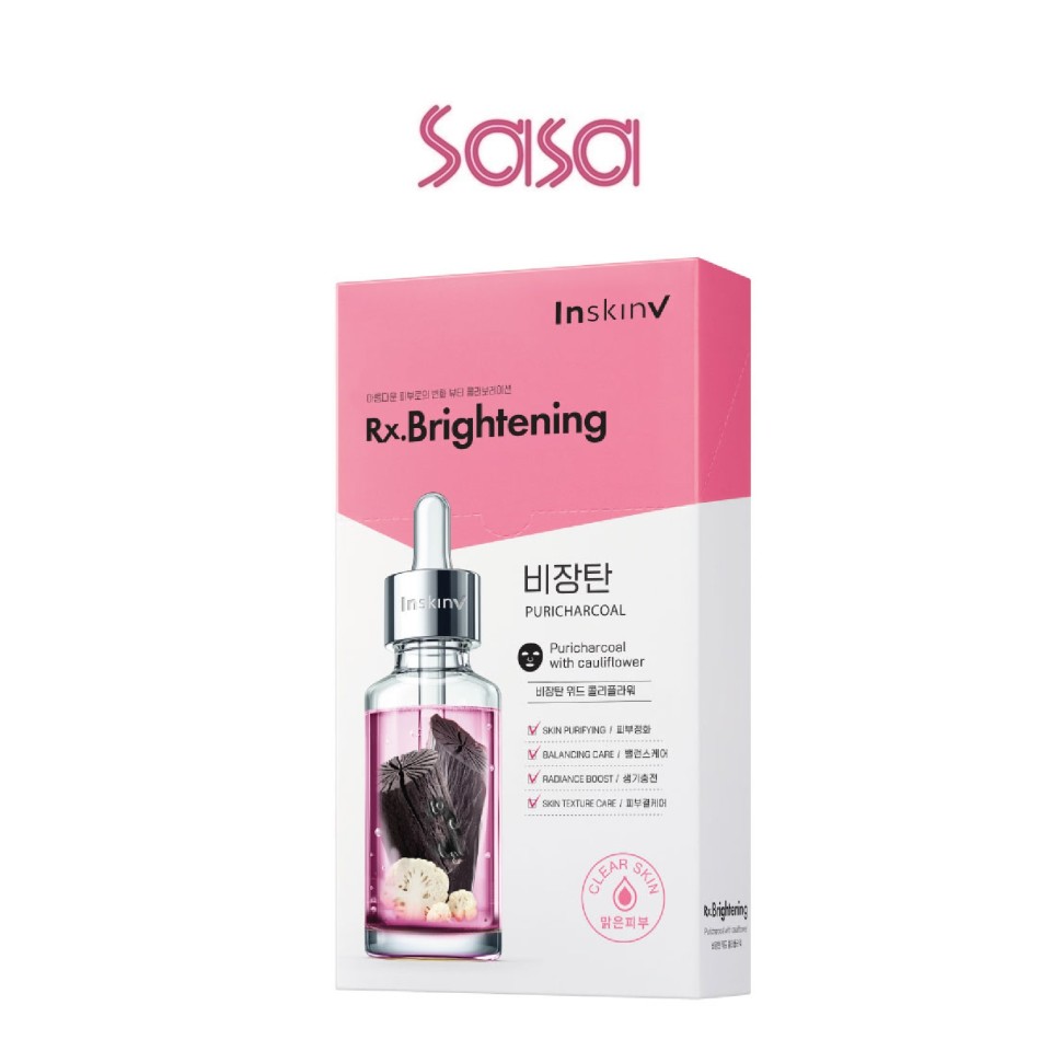 PURICHARCOAL WITH CAULIFLOWER MASK 10'S