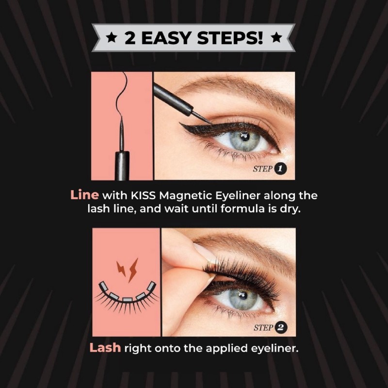 MAGNETIC EYELINER KIT BLACK