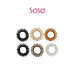 TRACELESS SPIRAL HAIR TIES 6PC (MIX)