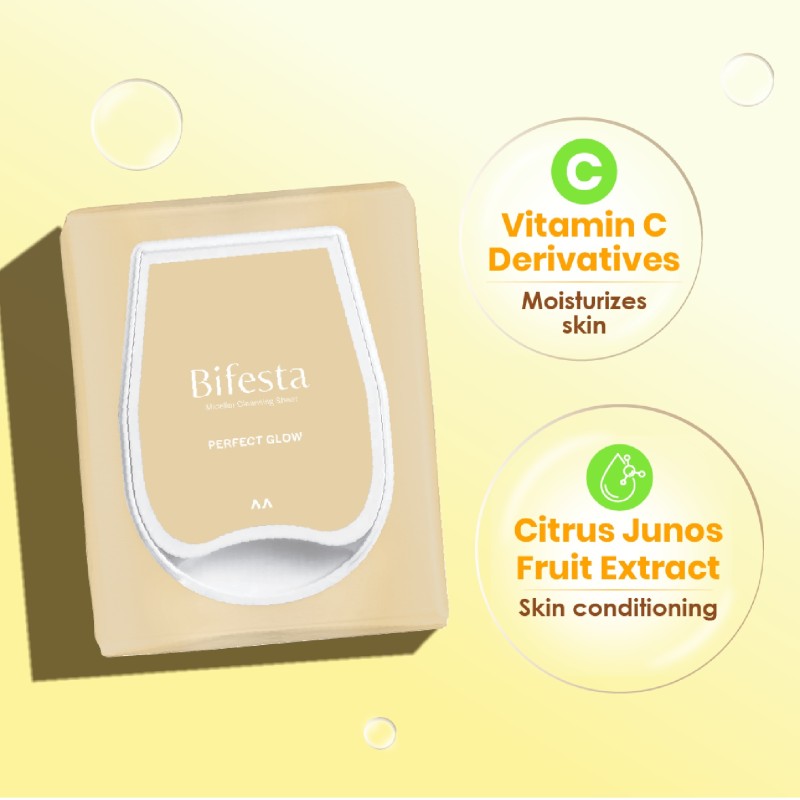 BIFESTA CLEANSING SHEET 46'S (PERFECT GLOW)