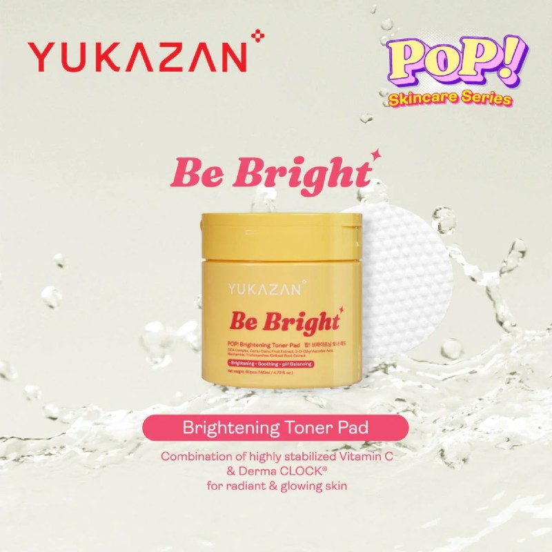POP! BE BRIGHT BRIGHTENING TONER PAD 60'S