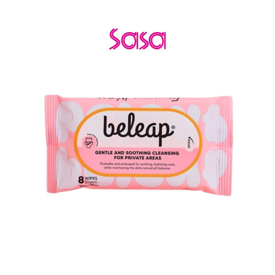 FLUSHABLE FEMININE WET WIPES 8'S