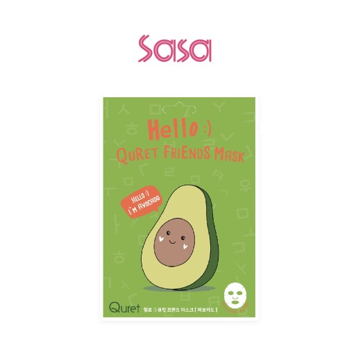 HELLO QURET FRIENDS MASK (AVOCADO) 1'S
