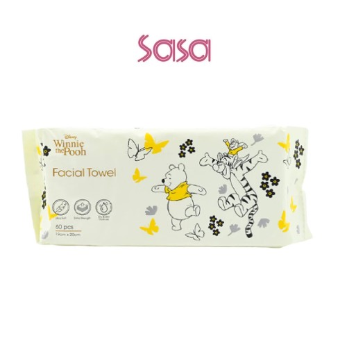 WINNIE T POOH FACIAL TOWEL 60PC