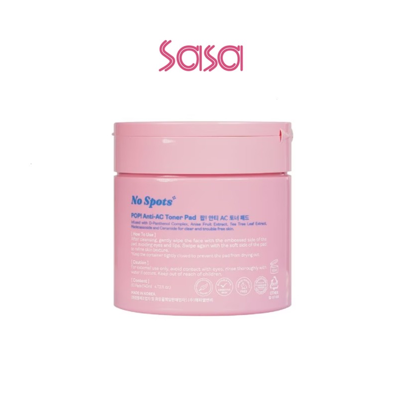 POP! NO SPOTS ANTI-AC TONER PAD 60'S