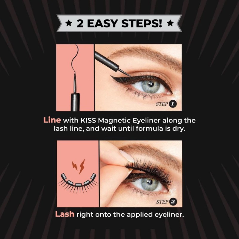 KISS MAGNETIC EYELINER & LASH KIT 2.0