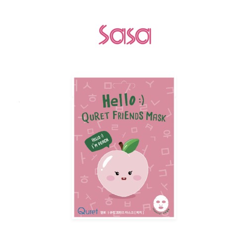 HELLO QURET FRIENDS MASK (PEACH) 1'S