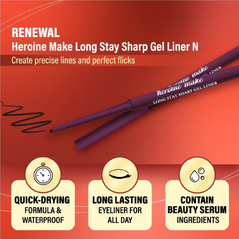 HEROINE MAKE LONG STAY SHARP GEL LINER N
