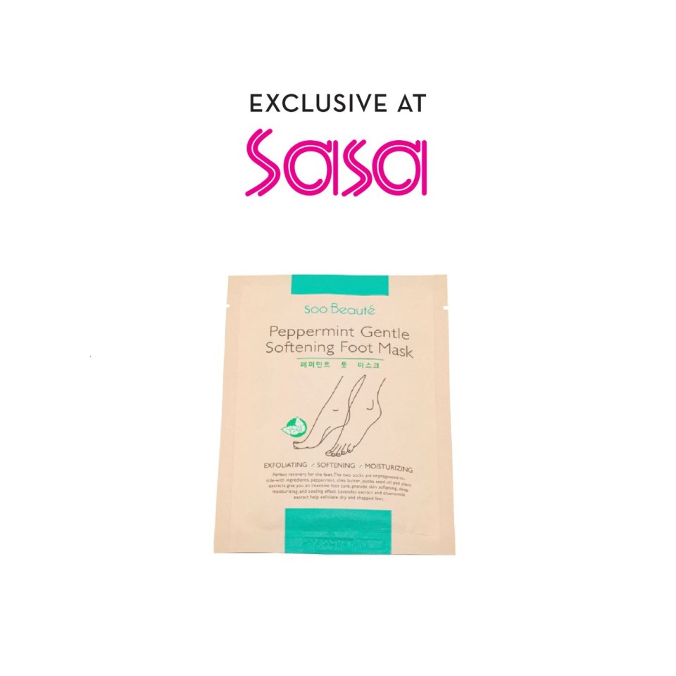 PEPPERMINT GENTLE SOFTENING FOOT MASK 18ML