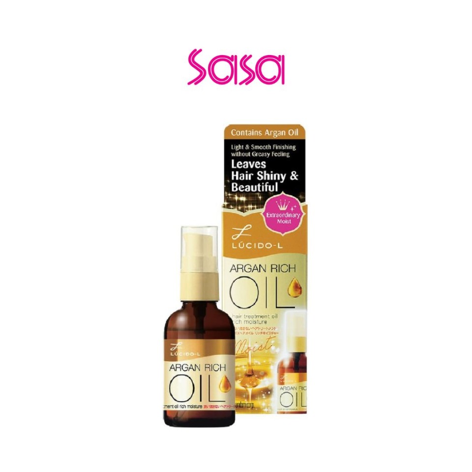 LUCIDO-L ARGAN RICH OIL HAIR TREATMENT OIL RICH MOISTURE 60ML LUCIDO-L ARGAN RICH OIL HAIR TREATMENT OIL RICH MOISTURE 60ML