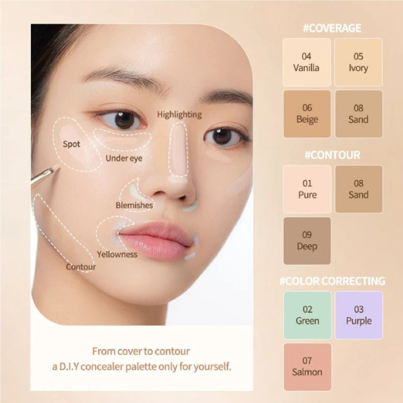 DASIQUE PRO CONCEALER PALETTE #01 COVER