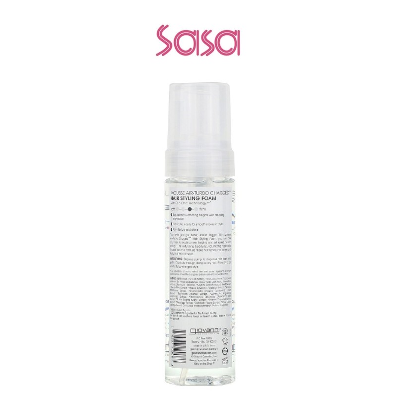 NATURAL MOUSSE AIR-TURBO CHARGED HAIR STYLING FOAM 207ML