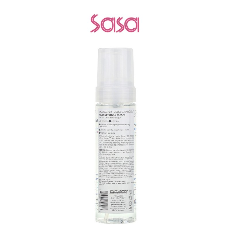 NATURAL MOUSSE AIR-TURBO CHARGED HAIR STYLING FOAM 207ML