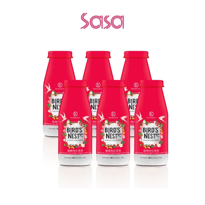 BIRD'S NEST WITH LONGAN & WOLFBERRY 180G X 6S