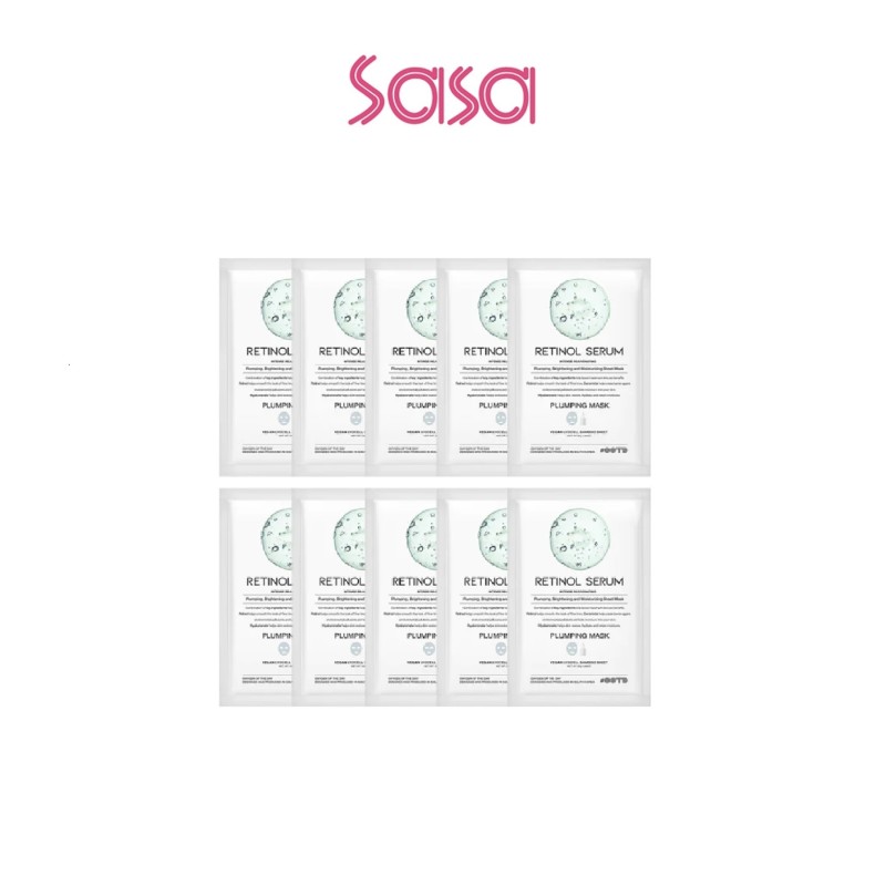 RETINOL SERUM PLUMPING MASK 10'S
