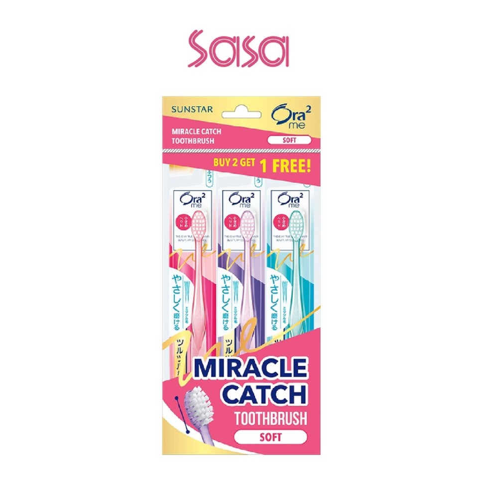 MIRACLE CATCH TOOTHBRUSH VALUE PACK SOFT 3S