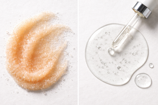 Physical Exfoliants vs. Chemical Exfoliants: Which Is Better? Physical Exfoliants vs. Chemical Exfoliants: Which Is Better?