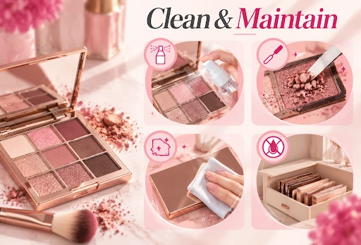 cleaning eyeshadow palette
