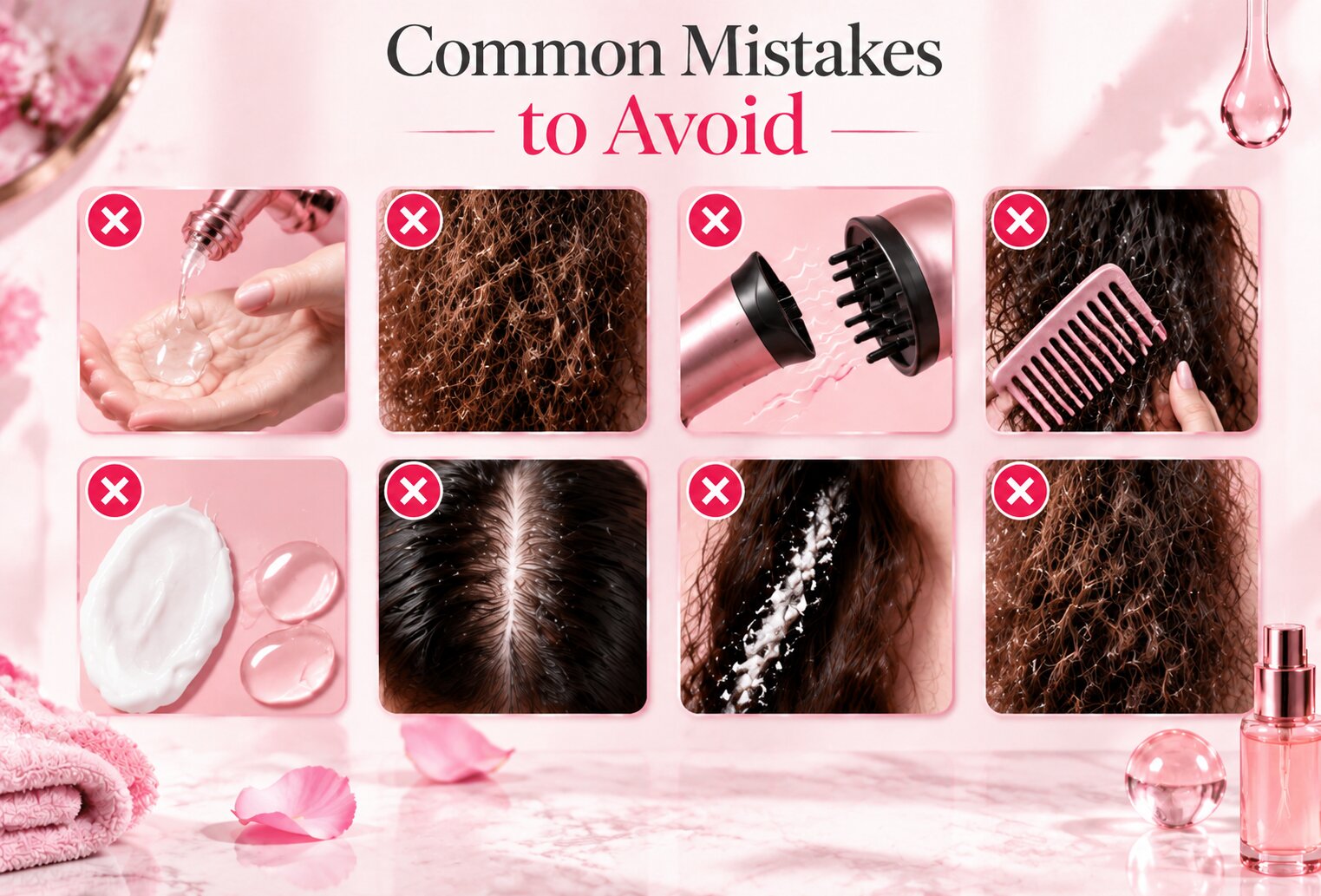 Common mistakes to avoid when using hair serum on curly hair