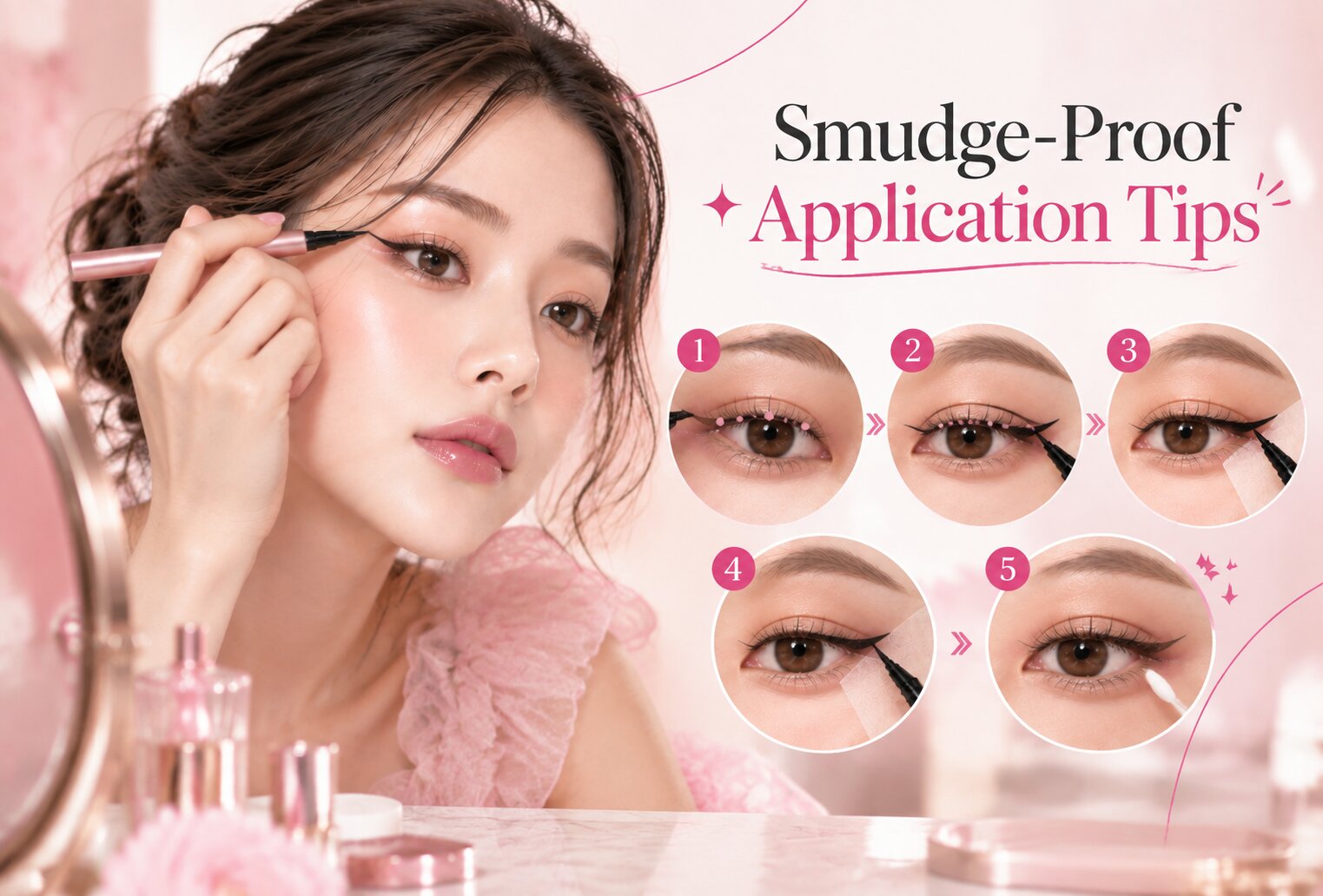 Step-by-step liquid eyeliner application tips for a smooth smudge-free look